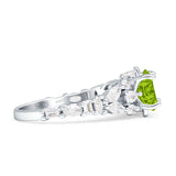 Vintage Style Round Engagement Ring Cubic Zirconia 925 Sterling Silver