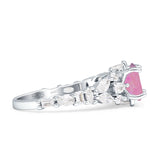 Vintage Style Round Engagement Ring Cubic Zirconia 925 Sterling Silver