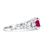 Vintage Style Round Engagement Ring Cubic Zirconia 925 Sterling Silver