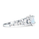 Vintage Style Round Engagement Ring Cubic Zirconia 925 Sterling Silver
