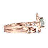 Two Piece Floral Ring