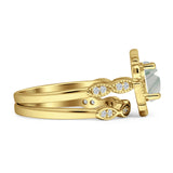 Two Piece Floral Ring