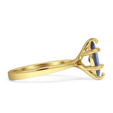 Marquise Solitaire Engagement Ring 6X12 Lab Alexandrite 925 Sterling Silver