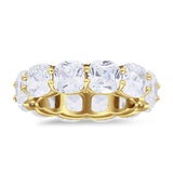 Cushion Cut Eternity Band