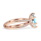 Marquise Split Shank X Ring