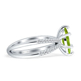 Marquise Split Shank X Ring Cubic Zirconia 925 Sterling Silver