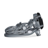 Marquise Split Shank Leaf Floral Ring