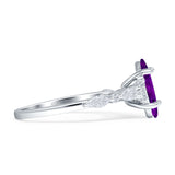 Art Deco Marquise Vintage Style Cubic Zirconia Ring 925 Sterling Silver