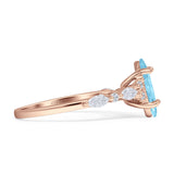 Art Deco Marquise Vintage Style Cubic Zirconia Ring 925 Sterling Silver