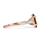 Art Deco Marquise Vintage Style Cubic Zirconia Ring 925 Sterling Silver