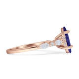 Art Deco Marquise Vintage Style Cubic Zirconia Ring 925 Sterling Silver