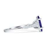 Art Deco Marquise Vintage Style Cubic Zirconia Ring 925 Sterling Silver