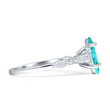 Art Deco Marquise Vintage Style Cubic Zirconia Ring 925 Sterling Silver