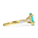 Art Deco Marquise Vintage Style Cubic Zirconia Ring 925 Sterling Silver