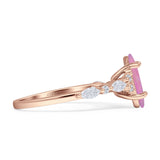 Art Deco Marquise Vintage Style Cubic Zirconia Ring 925 Sterling Silver