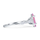Art Deco Marquise Vintage Style Cubic Zirconia Ring 925 Sterling Silver