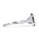 Art Deco Marquise Vintage Style Cubic Zirconia Ring 925 Sterling Silver