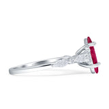 Art Deco Marquise Vintage Style Cubic Zirconia Ring 925 Sterling Silver