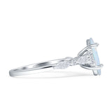 Art Deco Marquise Vintage Style Cubic Zirconia Ring 925 Sterling Silver