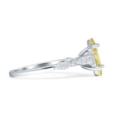 Art Deco Marquise Vintage Style Cubic Zirconia Ring 925 Sterling Silver