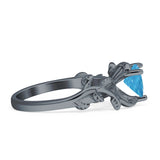 Heart Promise Ring Cubic Zirconia 925 Sterling Silver