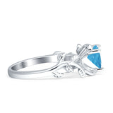 Heart Promise Ring Cubic Zirconia 925 Sterling Silver