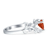 Heart Promise Ring Cubic Zirconia 925 Sterling Silver