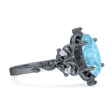 Marquise Filigree Floral Ring