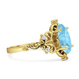 Marquise Filigree Floral Ring