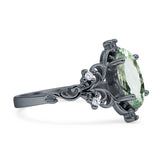 Marquise Filigree Floral Ring