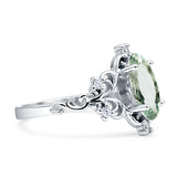 Marquise Filigree Floral Ring