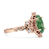 Marquise Filigree Floral Ring