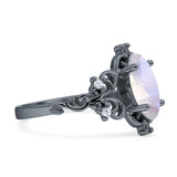 Marquise Filigree Floral Ring