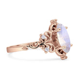 Marquise Filigree Floral Ring