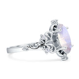 Marquise Filigree Floral Ring