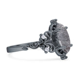 Marquise Filigree Floral Ring