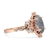 Marquise Filigree Floral Ring