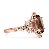 Marquise Filigree Floral Ring