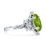 Vintage Style Engagement Ring Marquise Cubic Zirconia 925 Sterling Silver