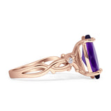 Marquise Split Shank Ring