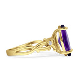 Marquise Split Shank Ring