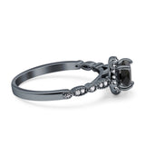 Halo Round Engagement Ring Cubic Zirconia 925 Sterling Silver