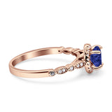 Halo Round Engagement Ring Cubic Zirconia 925 Sterling Silver