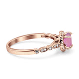 Halo Round Engagement Ring Cubic Zirconia 925 Sterling Silver