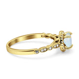 Halo Round Engagement Ring Cubic Zirconia 925 Sterling Silver