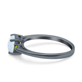 Art Deco Heart Three Stone Wedding Bridal Ring Peridot Simulated Cubic Zirconia 925 Sterling Silver