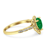 Teardrop Pear Shape Halo Engagement Ring Simulated Cubic Zirconia 925 Sterling Silver