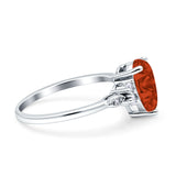 Vintage Teardrop Pear Engagement Ring Simulated Cubic Zirconia 925 Sterling Silver