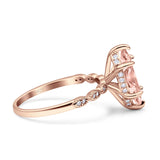 Solitaire Marquise Engagement Ring Cubic Zirconia 925 Sterling Silver