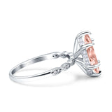 Solitaire Marquise Engagement Ring Cubic Zirconia 925 Sterling Silver